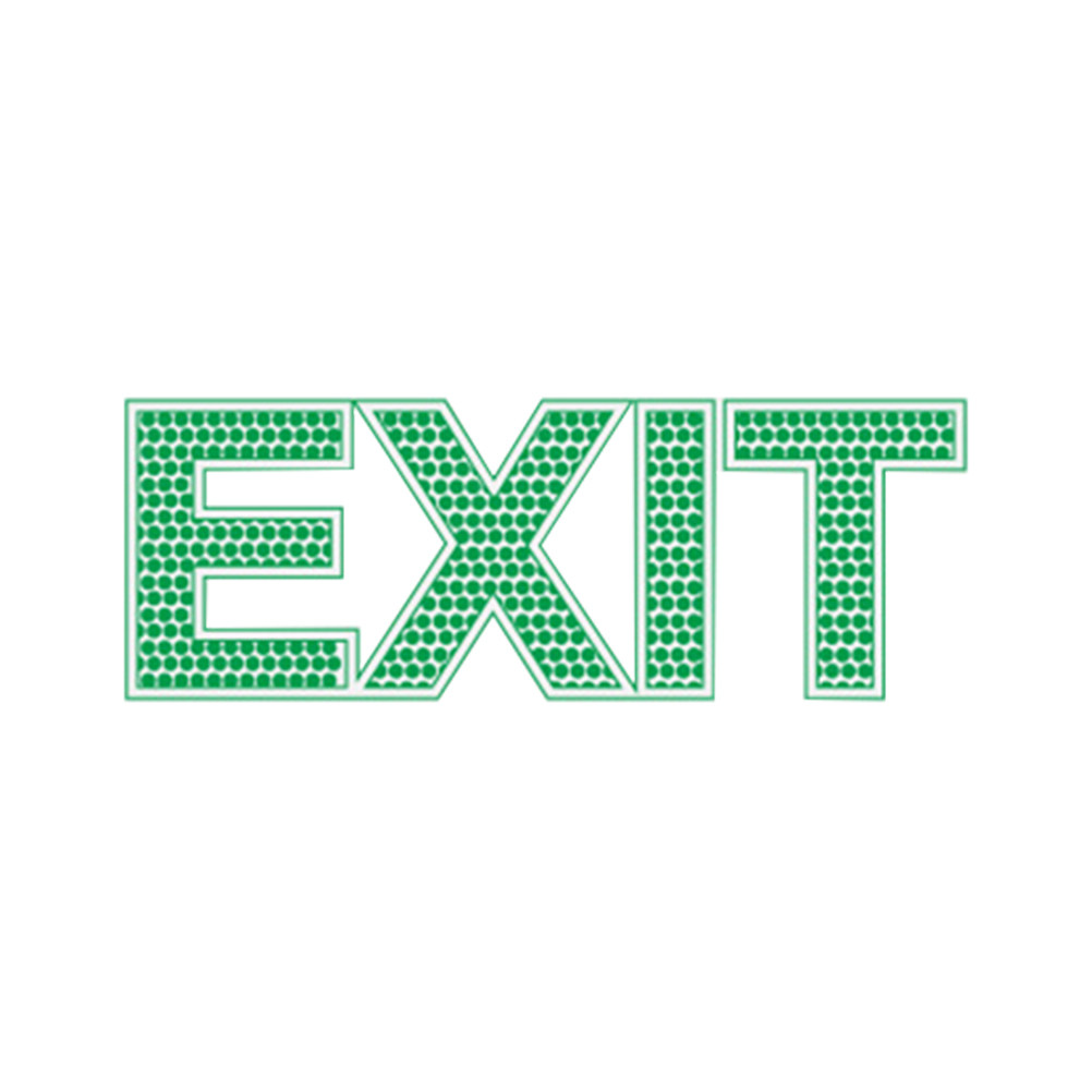ملصق حائط لمخرج الطوارئ، لافتة - مراجعة Emergency Exit Sign وسعره