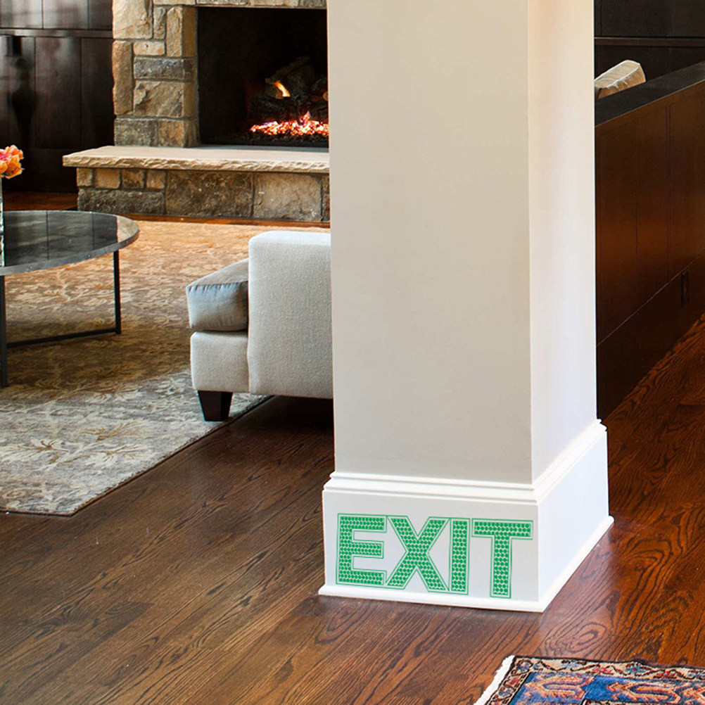 ملصق حائط مضيء للخروج، يتوهج ف - مراجعة Emergency Exit Sign وسعره